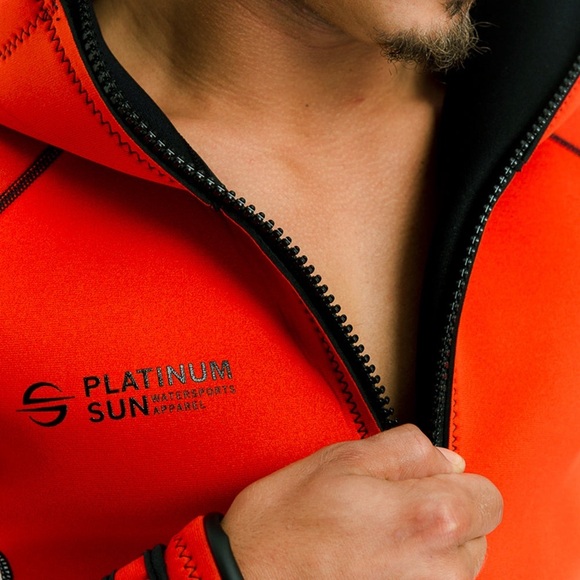 Platinum Sun jacket neoprene Small red white black - Picture 7 of 16